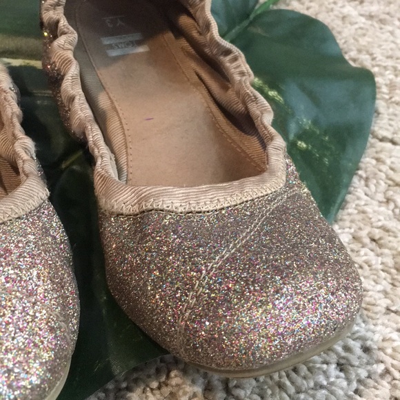 Toms Other - Sparkly TOM'S slip on shoes, size 3